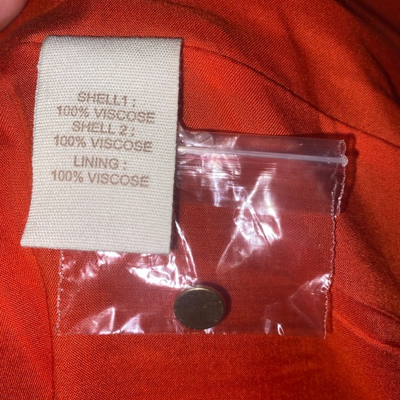 ANTHROPOLOGY “LET ME BE” Orange Dress Medium NWT - Picture 7 of 9